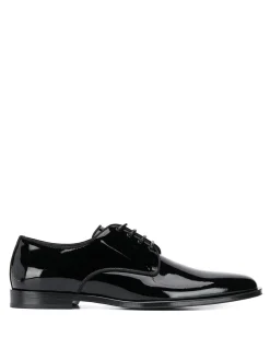 Scarpe Derby in pelle lucida