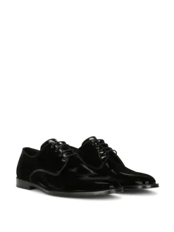Scarpe Derby in pelle lucida