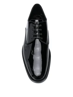 Scarpe Derby in pelle lucida