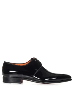 Scarpe derby in vernice