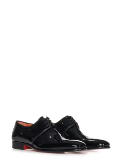 Scarpe derby in vernice