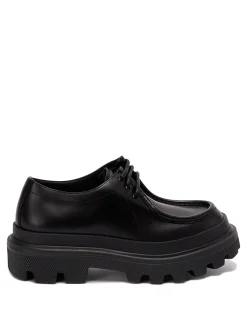 Scarpe derby `trek` in pelle spazzolata