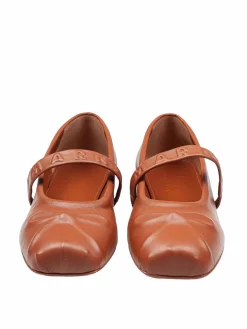 Scarpe Mary Jane In Pelle Con Fiocco