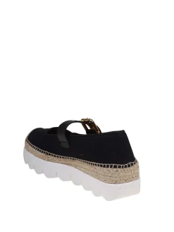 Scarpe Mary Jane In Tessuto Colore Nero