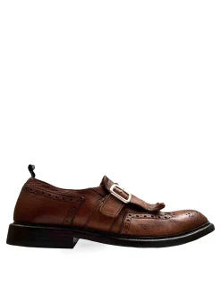 Scarpe stringate in pelle