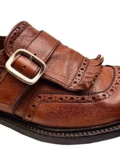 Scarpe stringate in pelle