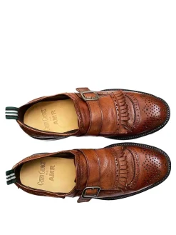 Scarpe stringate in pelle