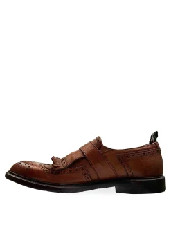 Scarpe stringate in pelle