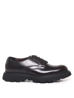Scarpe stringate in pelle