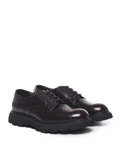 Scarpe stringate in pelle
