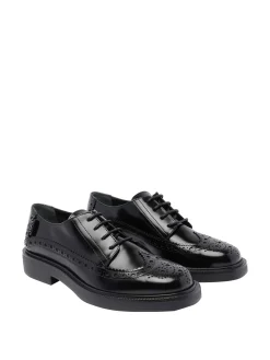Scarpe stringate in pelle