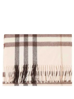 Sciarpa ampia a quadri in cashmere
