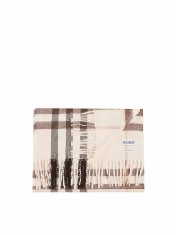 Sciarpa ampia a quadri in cashmere