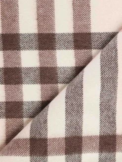 Sciarpa ampia a quadri in cashmere