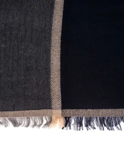 Sciarpa Colorblock in color Blu Marine