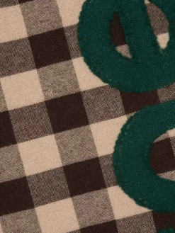Sciarpa con logo a quadri