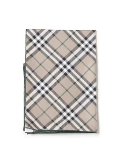 Sciarpa con motivo check vintage