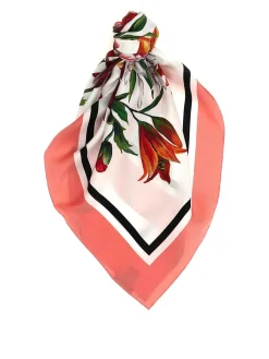Sciarpa con stampa floreale