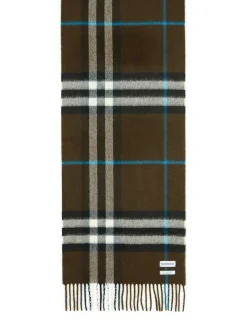 Sciarpa gigante in cashmere marrone Mu