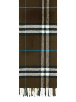 Sciarpa gigante in cashmere marrone Mu