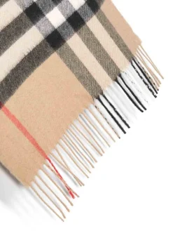 Sciarpa in cashmere con motivo Vintage check