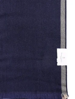 Sciarpa in cashmere con profilo a contrasto