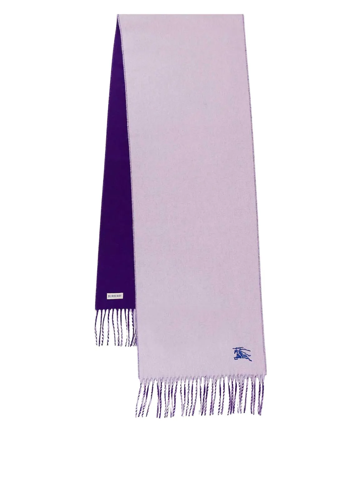 Sciarpa in cashmere con ricamo iconico