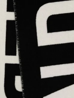 Sciarpa In Lana Con Logo
