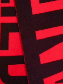 Sciarpa In Lana Con Logo