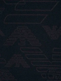 Sciarpa in lana con logo all over