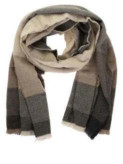 Sciarpa in lana e cashmere a quadri