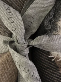 Sciarpa in lana e cashmere a quadri