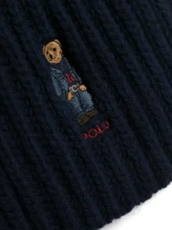 Sciarpa larga a costine Polo Bear