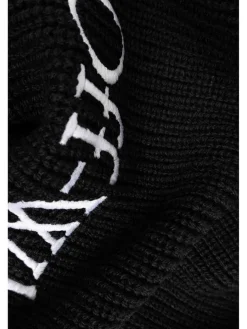 Sciarpa lavorata a maglia con logo Wo Bksh