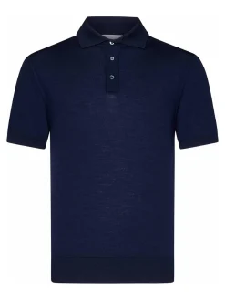 Shirt blu blu navy in giuria di lana fine