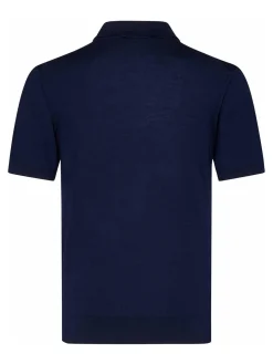 Shirt blu blu navy in giuria di lana fine