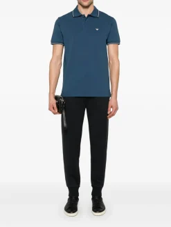 Shirt di polo in cotone logo