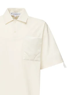 Shirt polo con tasca trapuntata