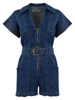 Short Denim Salthot with Belt