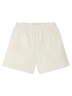 Shorti bianchi con cintura elastica