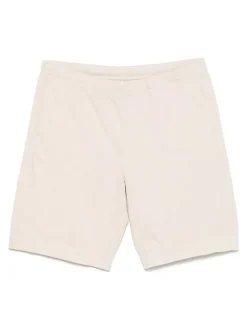 Shorti bianchi in cotone e lino