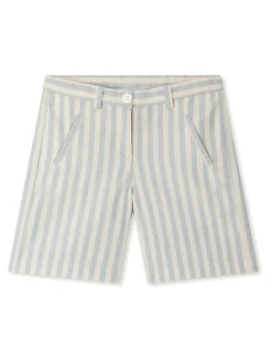 Shorti di cotone a strisce