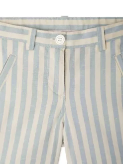 Shorti di cotone a strisce