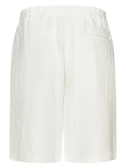 Shorti di lino bianco