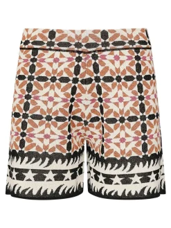 Shorts con modello geometrico