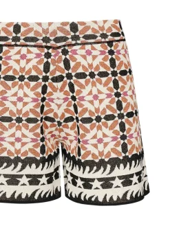 Shorts con modello geometrico