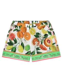 Shorts con stampa di frutta