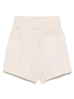 Shorts di bermuda di lino
