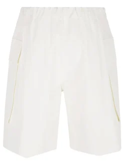 Shorts di cotone bianco