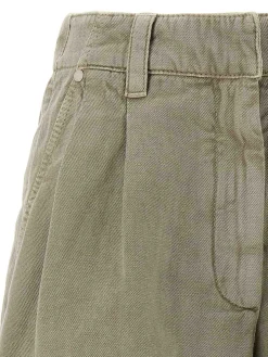 Shorts di cotone in lino